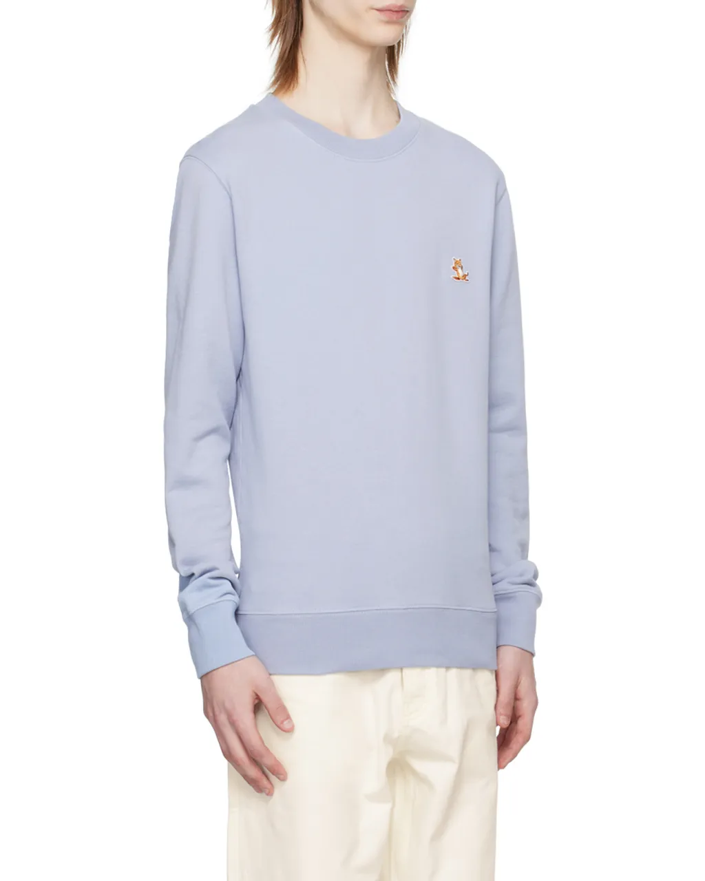 Chillax Fox Patch Crewneck Sweatshirt