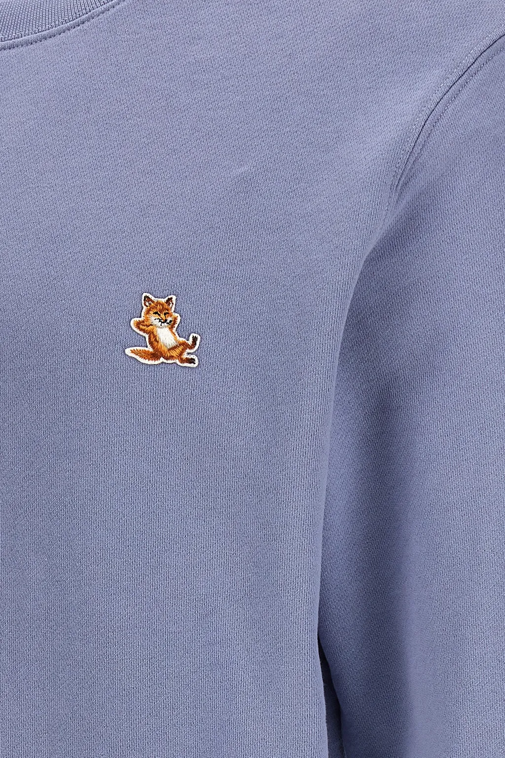 Chillax Fox Patch Crewneck Sweatshirt