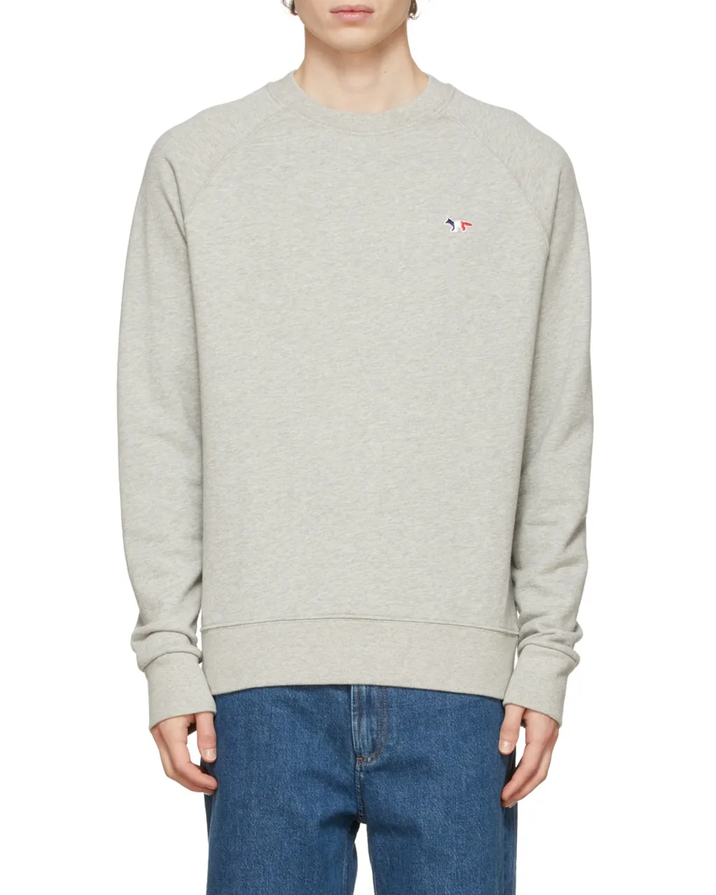 Fox Decal Round Neck Sweater
