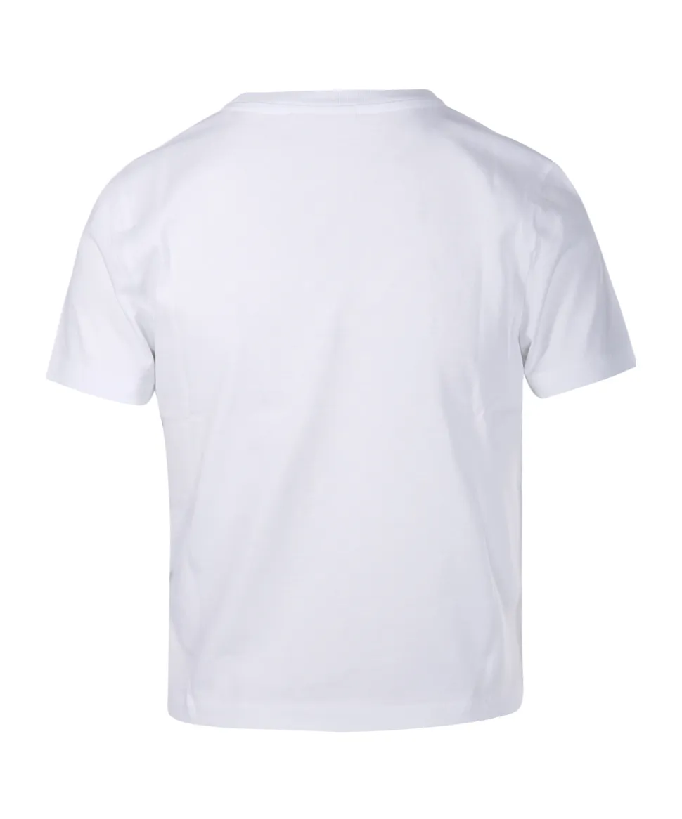 Floating Flower Printed Crewneck T-Shirt