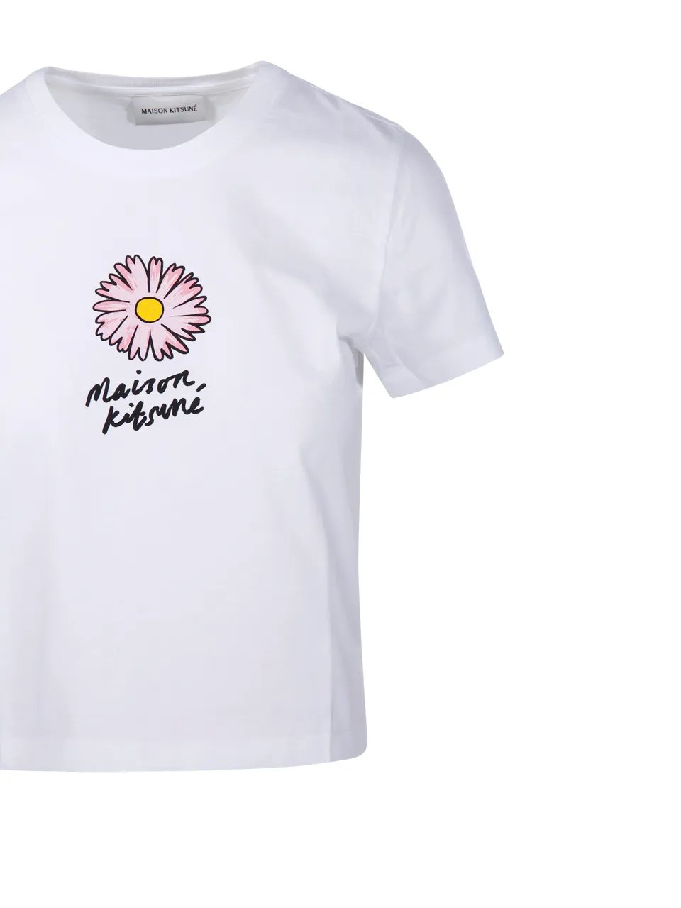 Floating Flower Printed Crewneck T-Shirt