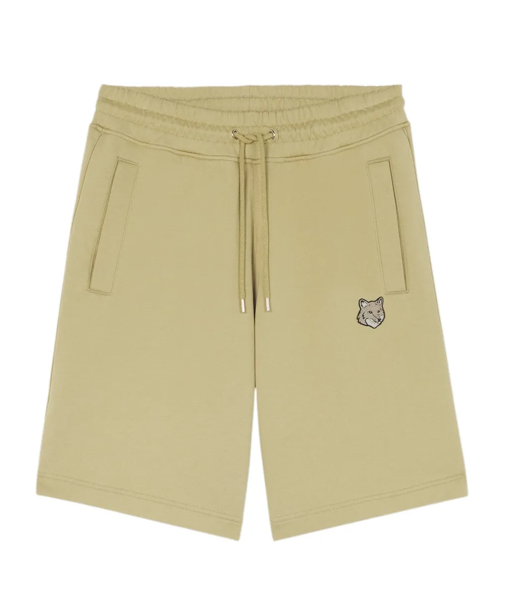 Bold Fox Head Patch Drawstring Shorts