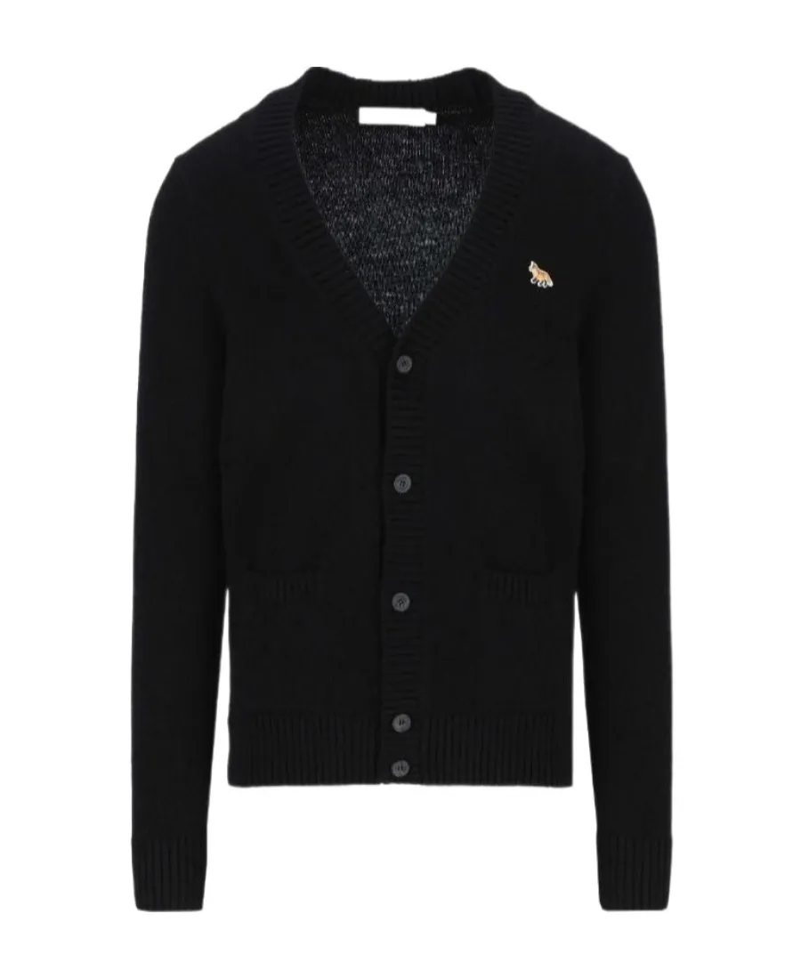 Fox Patch Knitted Cardigan