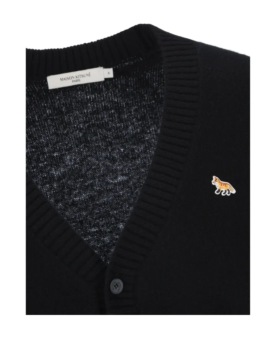 Fox Patch Knitted Cardigan