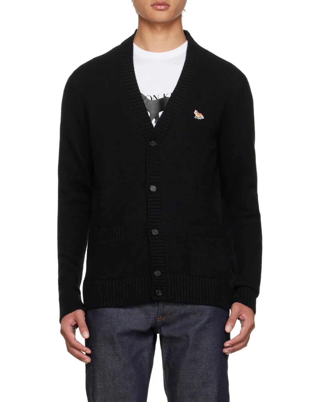 Fox Patch Knitted Cardigan