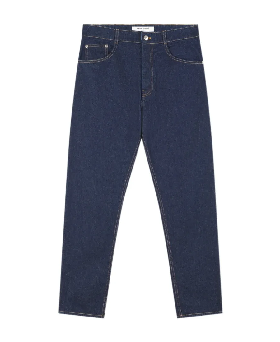 Straight-Leg Mid Rise Jeans