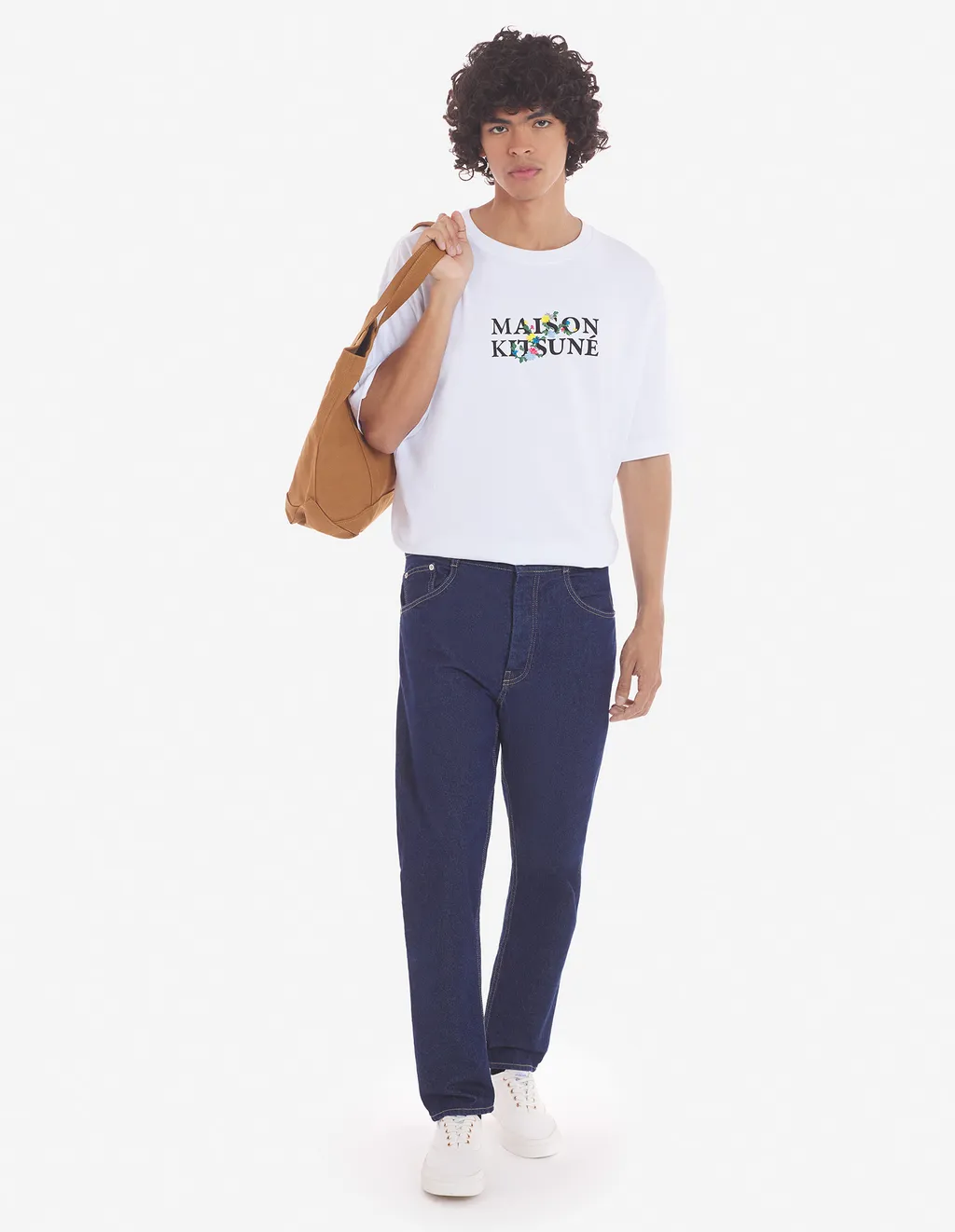 Straight-Leg Mid Rise Jeans