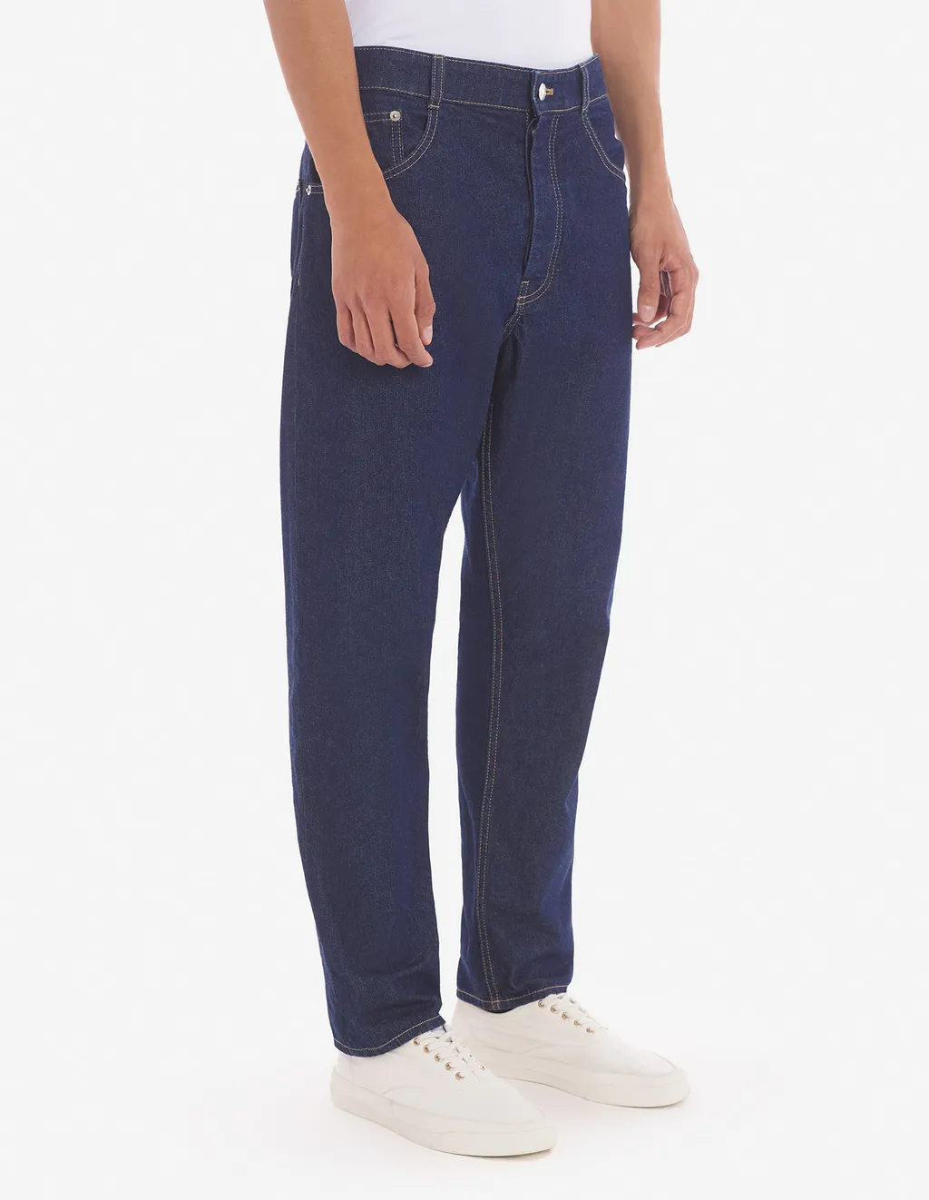 Straight-Leg Mid Rise Jeans