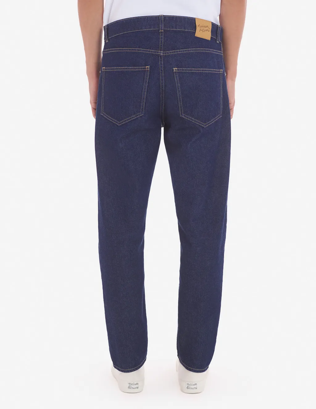 Straight-Leg Mid Rise Jeans