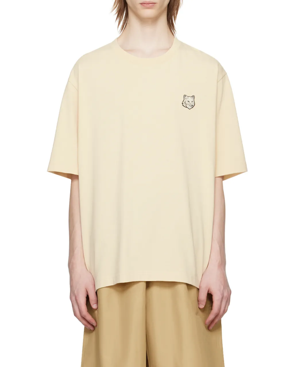 Bold Fox Head Patch Crewneck T-Shirt