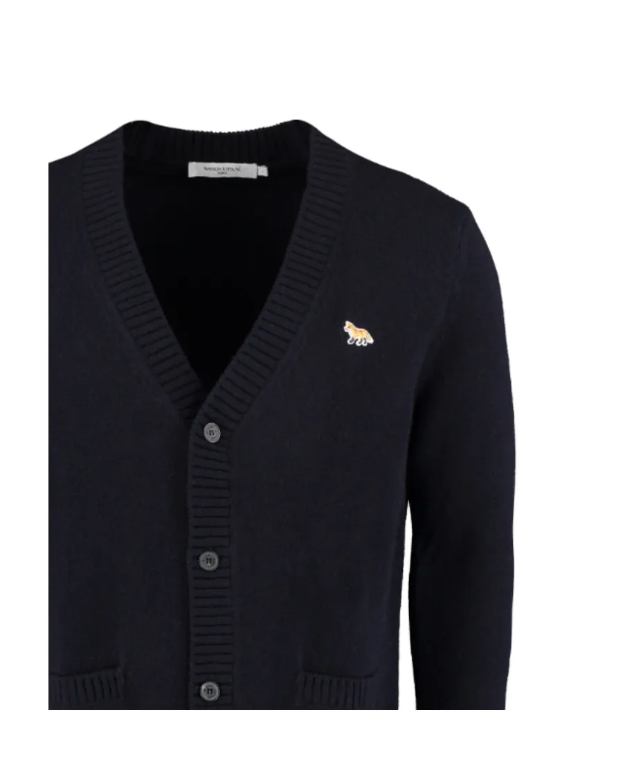 V-Neck Long-Sleeved Cardigan