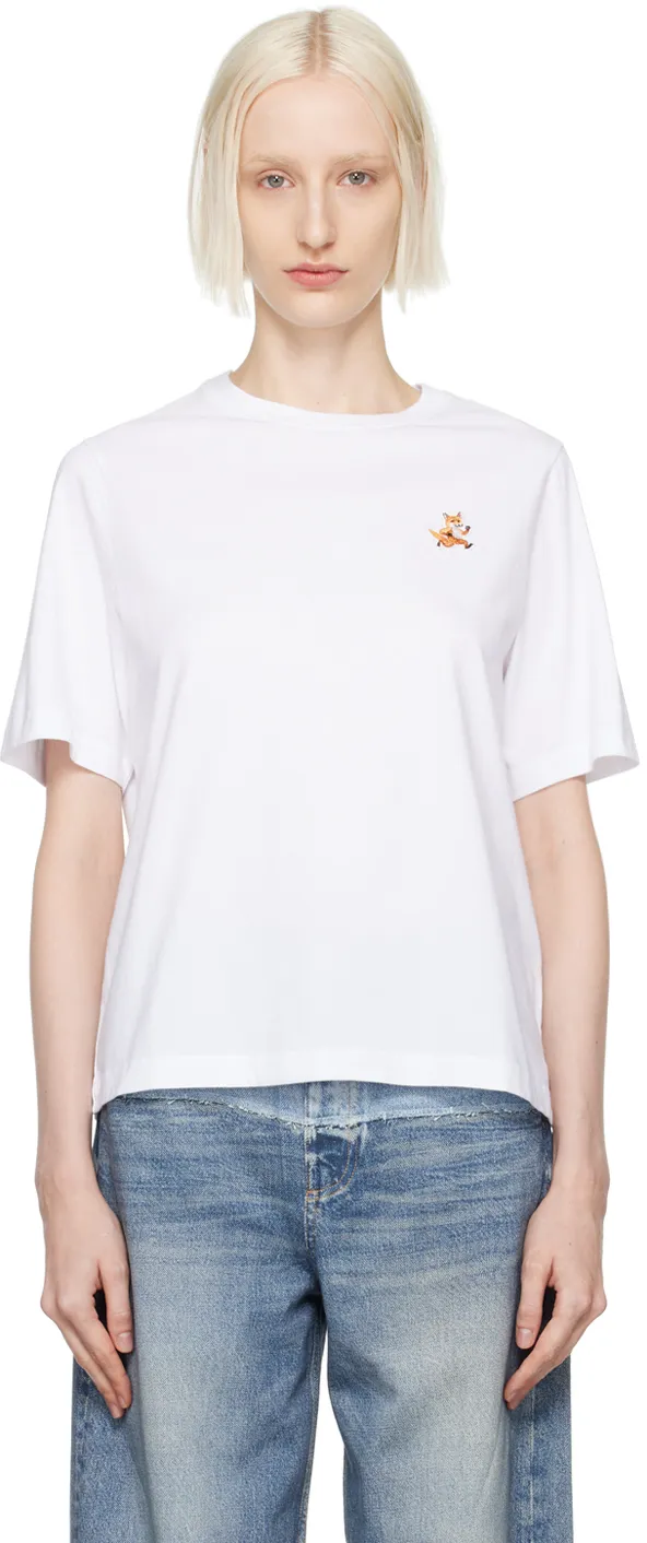 Speedy Fox Patch Crewneck T-Shirt