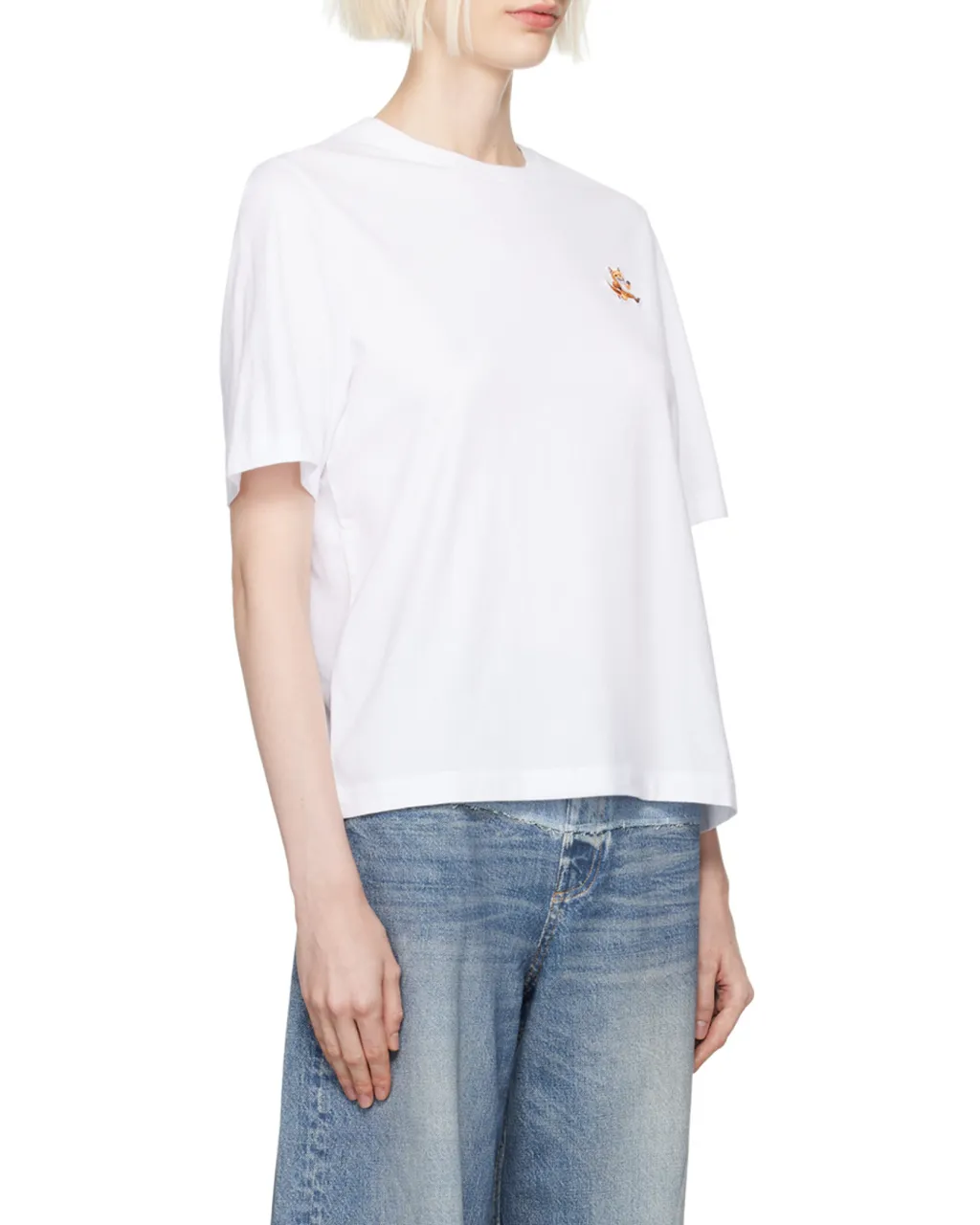 Speedy Fox Patch Crewneck T-Shirt
