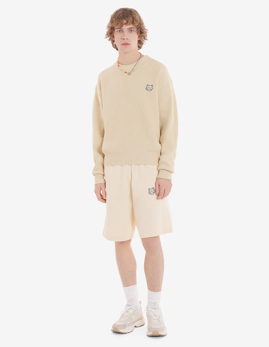 Bold Fox Head Patch Oversize Jog Shorts