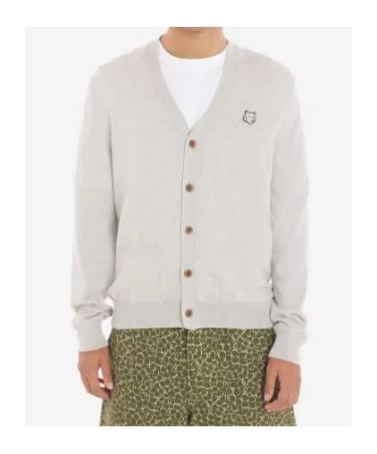 Bold Fox Head Patch Regular Cardigan