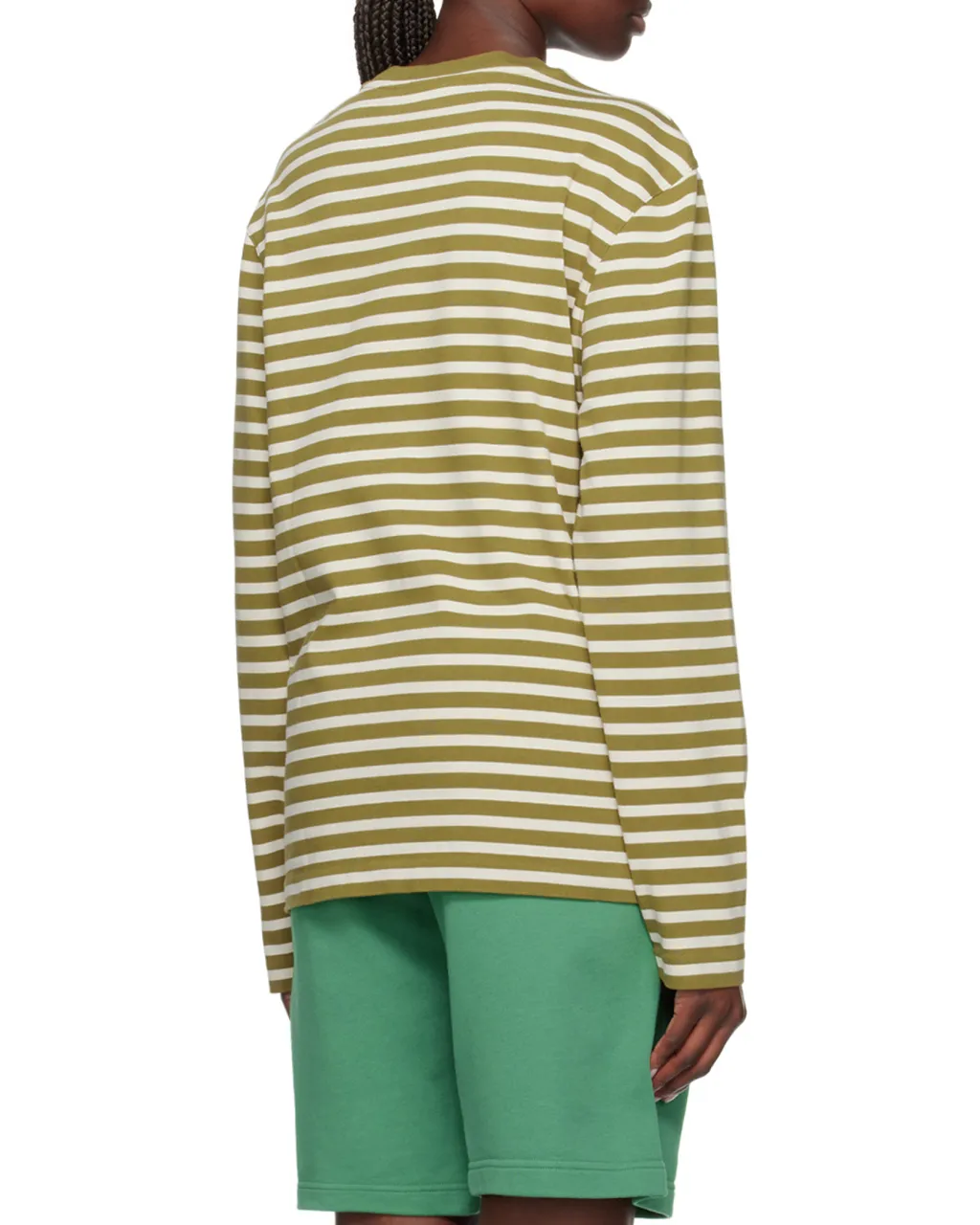 Fox Head Patch Striped T-Shirt