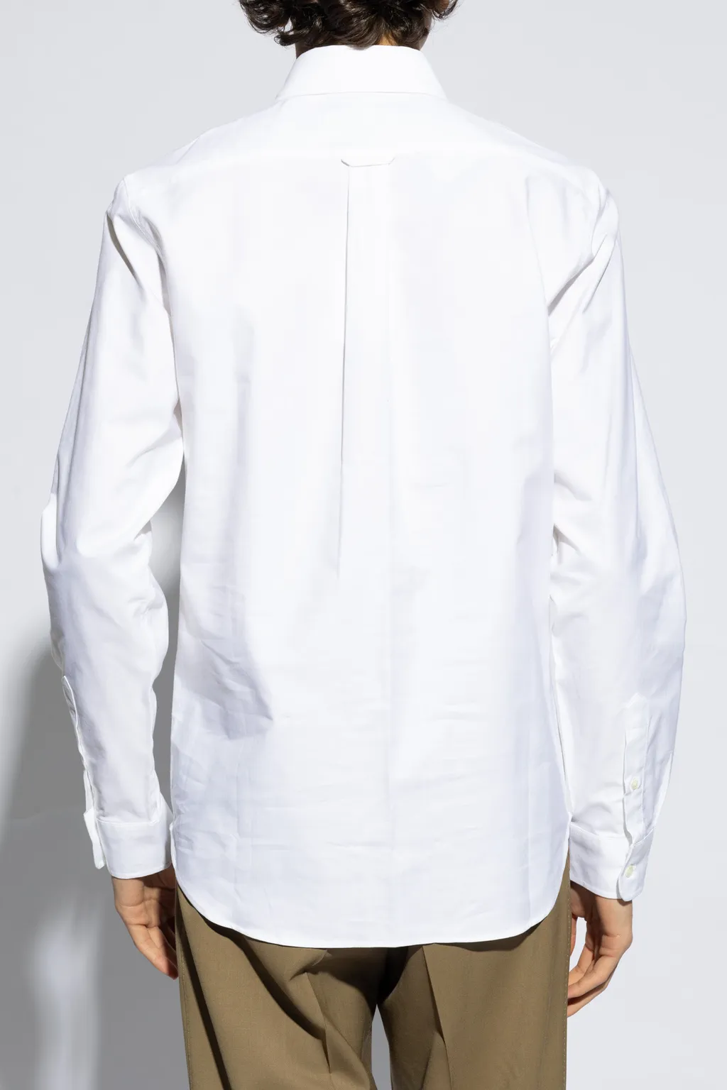 Fox Head Embroidered Long-Sleeved Shirt