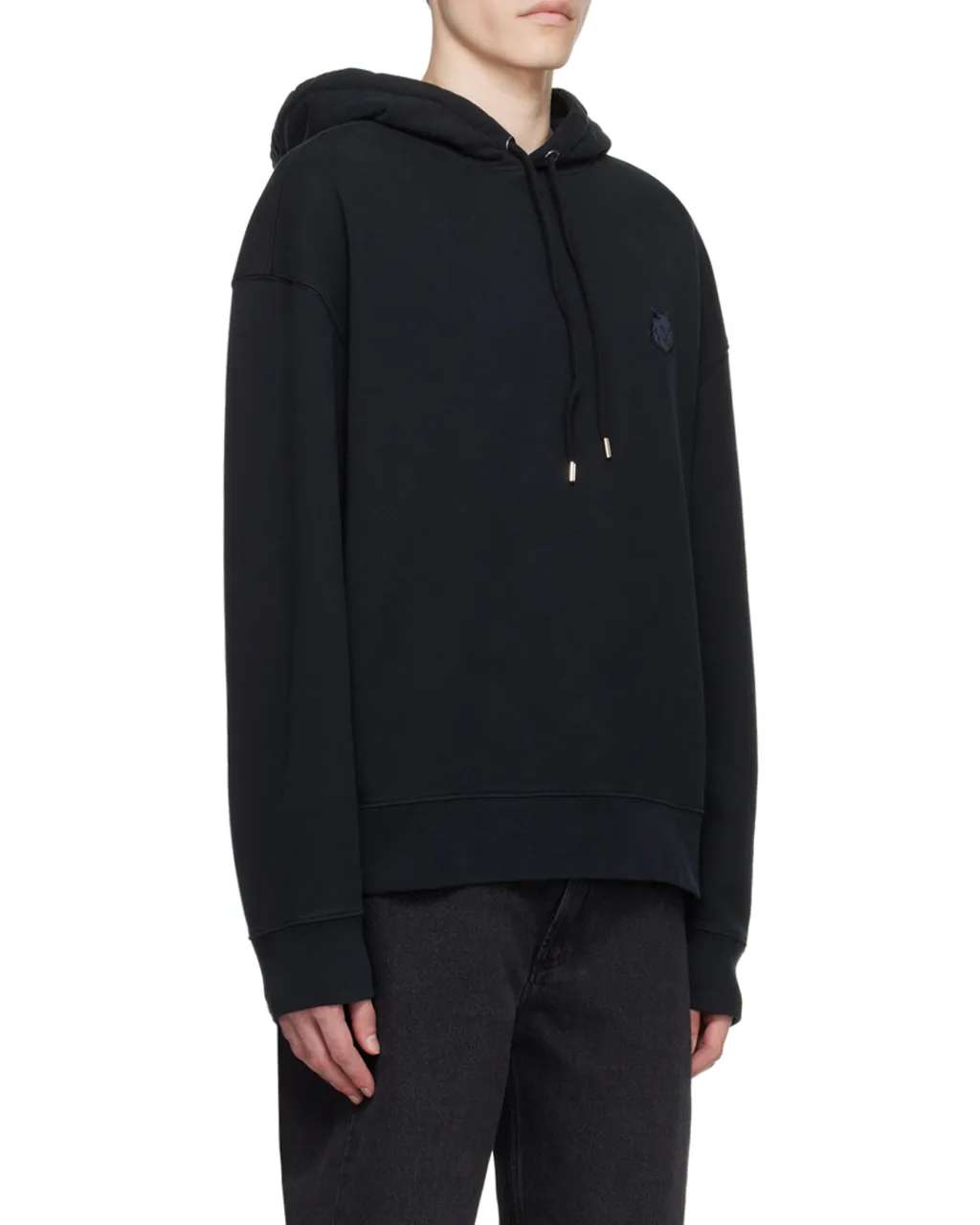 Fox Head Patch Drawstring Hoodie
