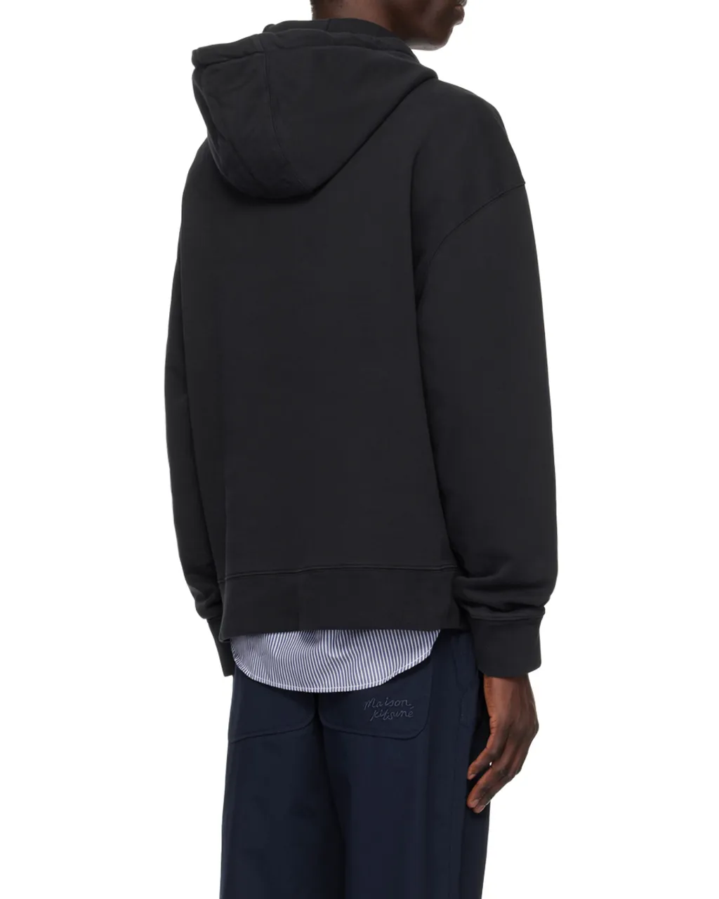Fox Head Patch Drawstring Hoodie