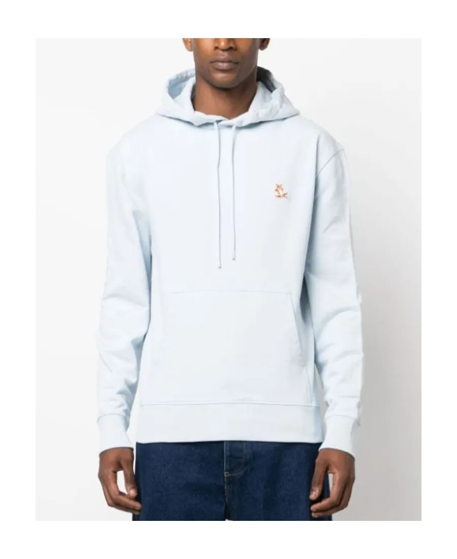 Fox Embroidered Drawstring Hoodie