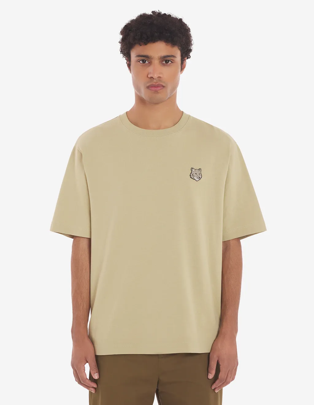 Bold Fox Head Patch Crewneck T-Shirt