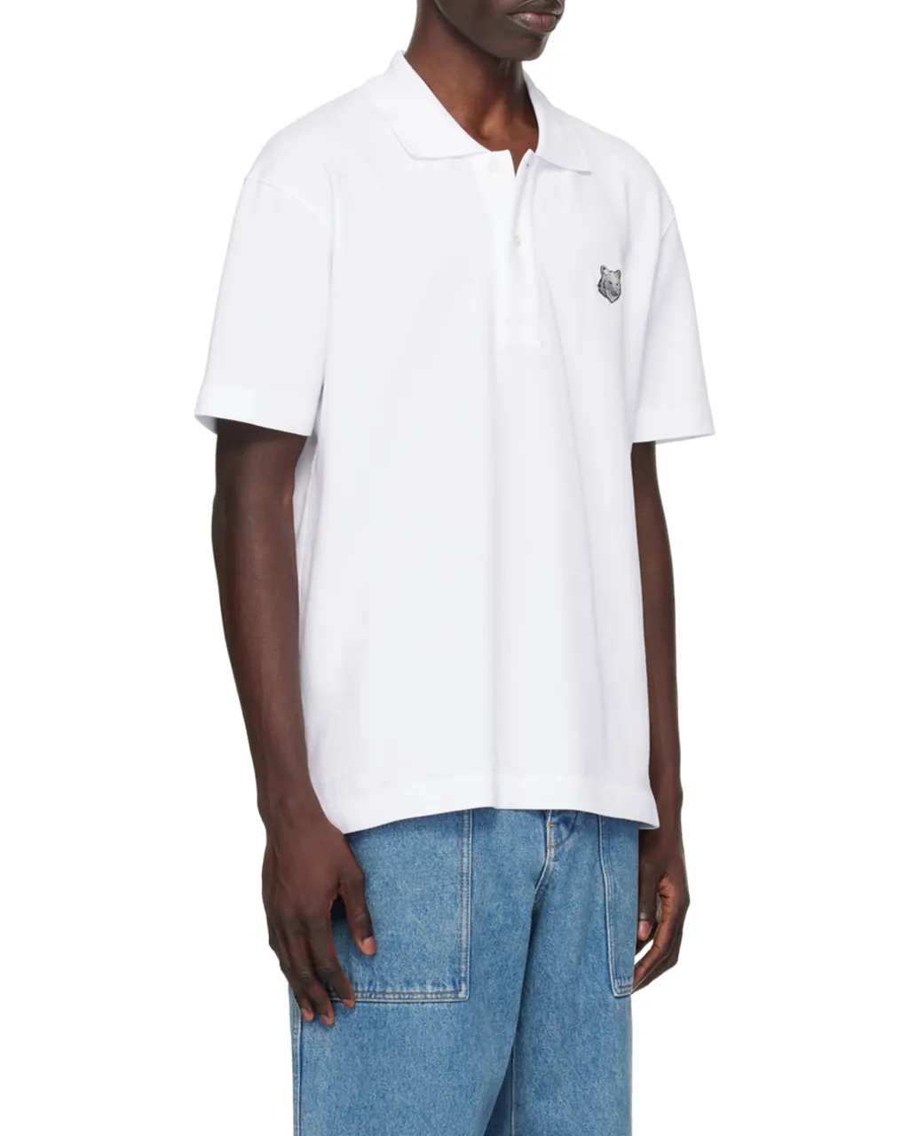 Fox Head Patch Short-Sleeved Polo Shirt