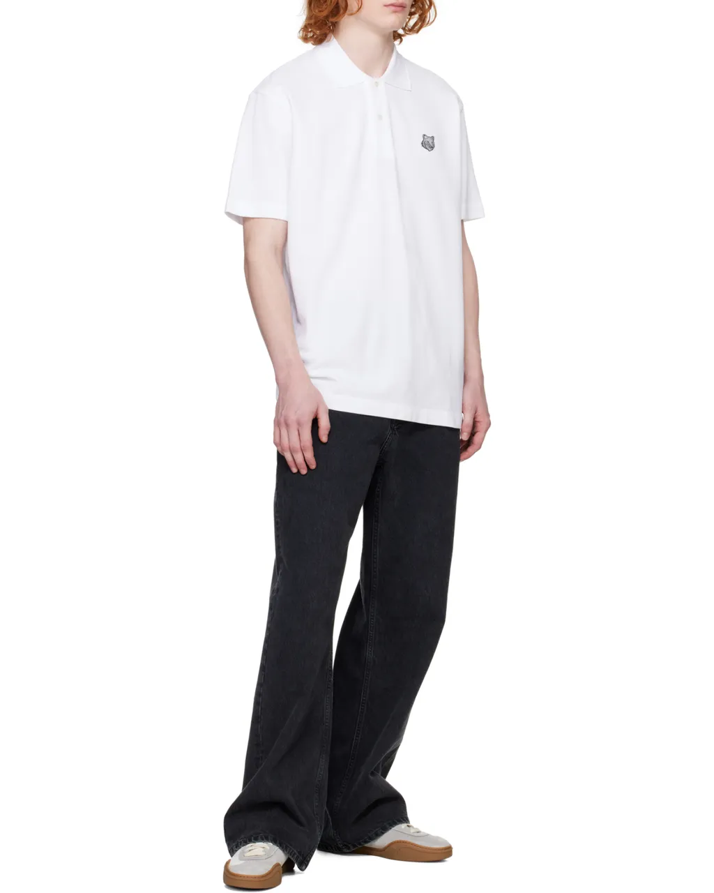 Fox Head Patch Short-Sleeved Polo Shirt