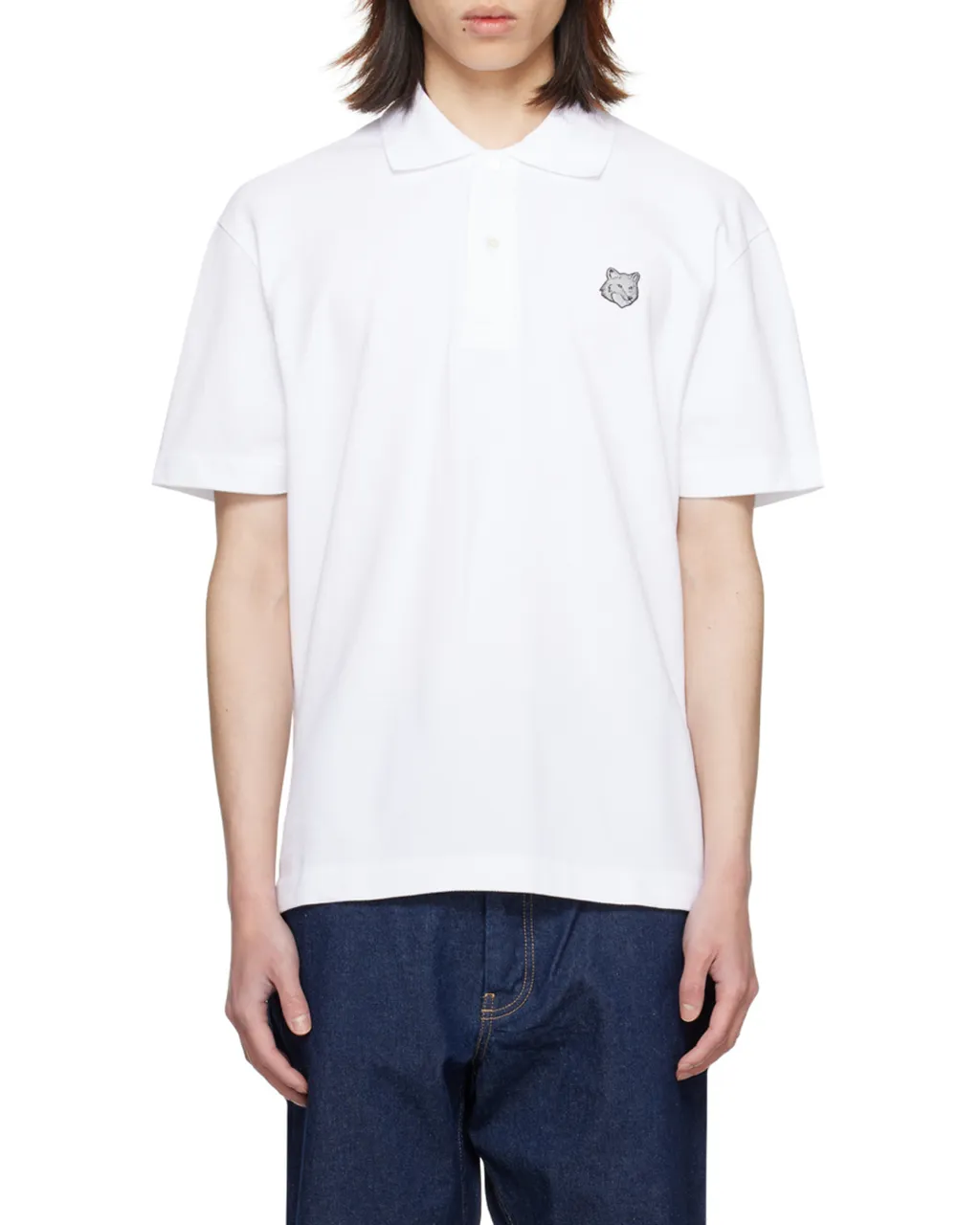 Fox Head Patch Short-Sleeved Polo Shirt