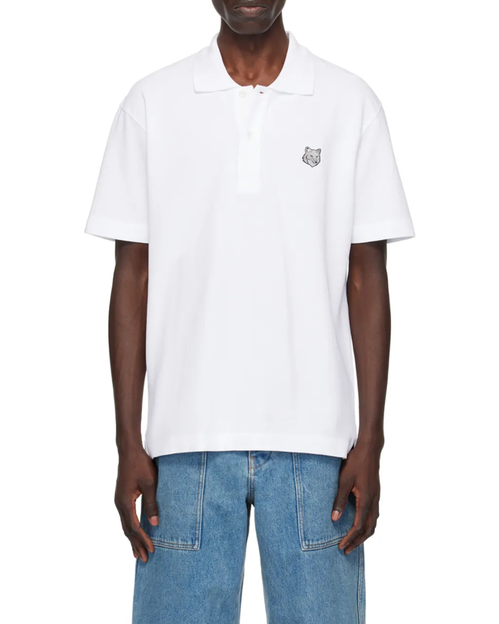 Fox Head Patch Short-Sleeved Polo Shirt