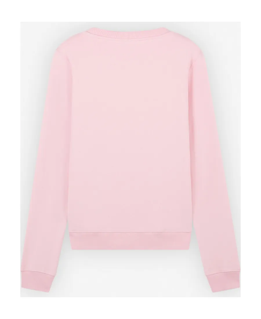 Fox Head-Patch Crewneck Sweatshirt