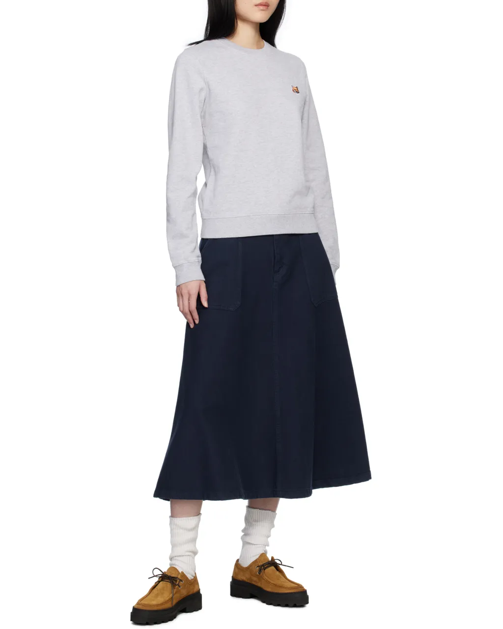 Fox Head Patch Crewneck Sweatshirt