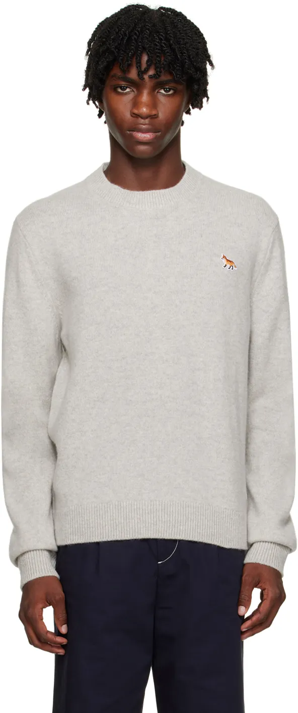 Fox Patch Knitted Jumper