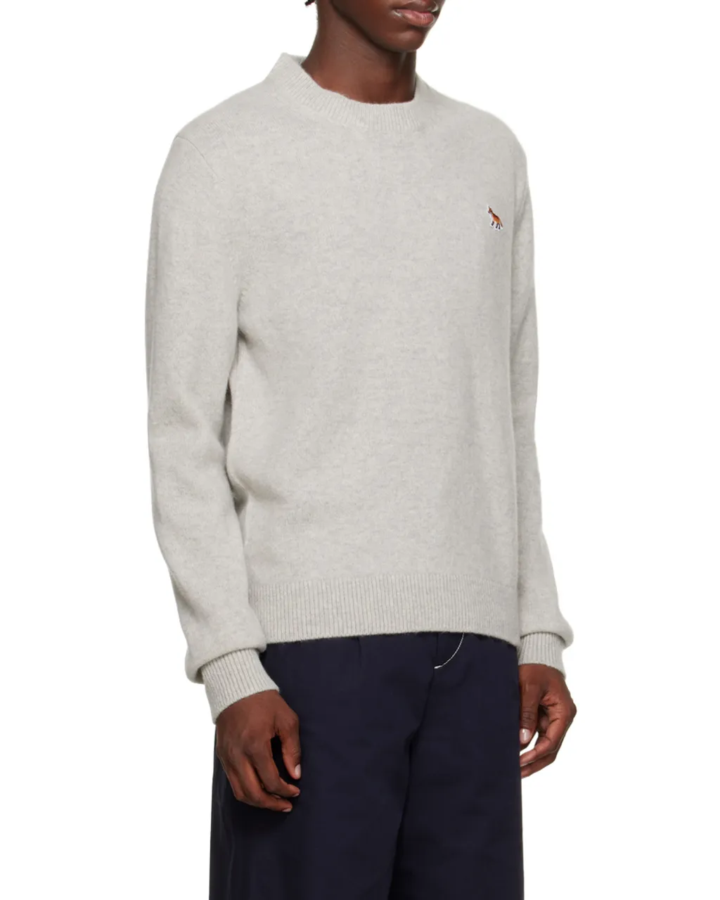 Fox Patch Knitted Jumper
