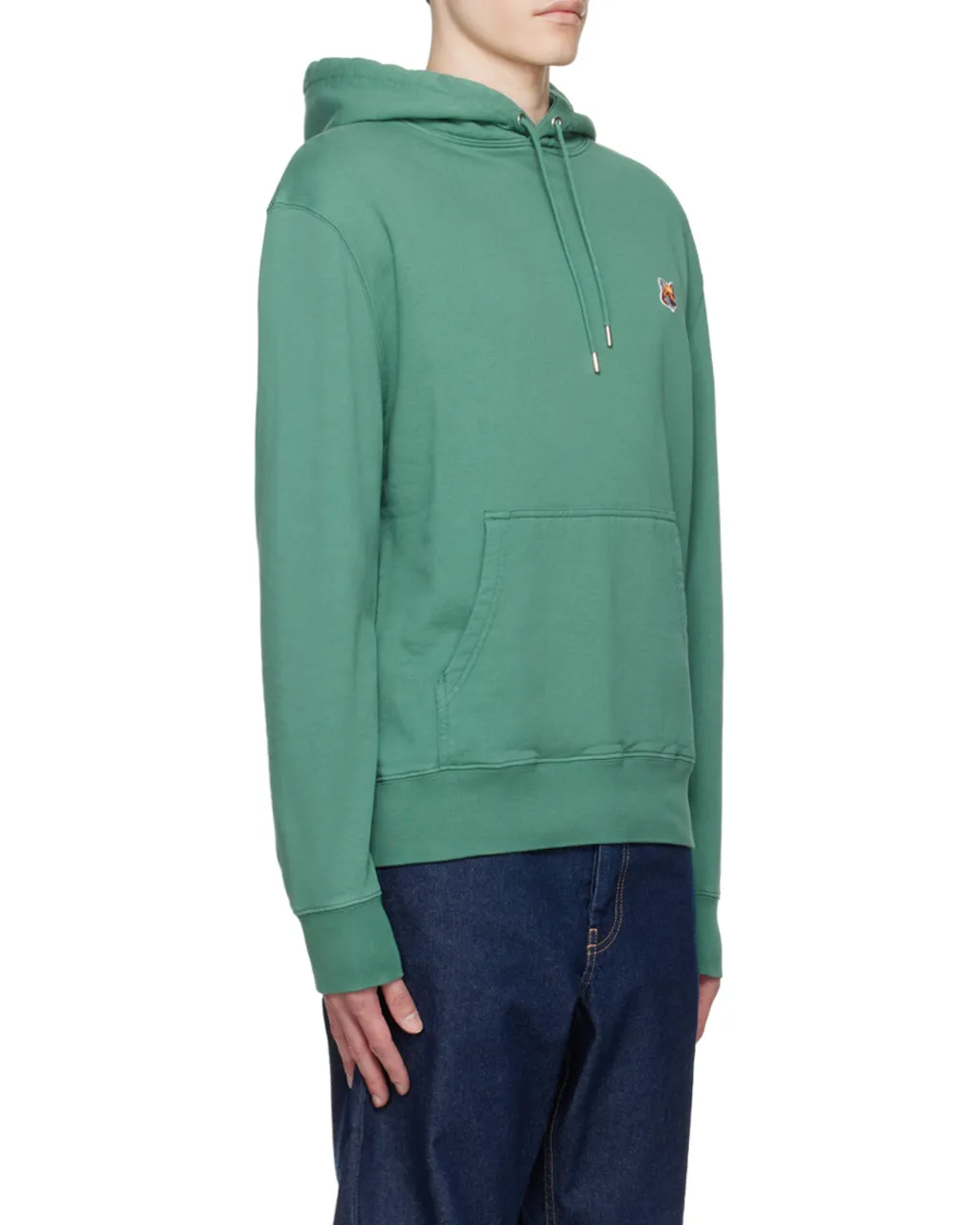 Fox Head Patch Drawstring Hoodie