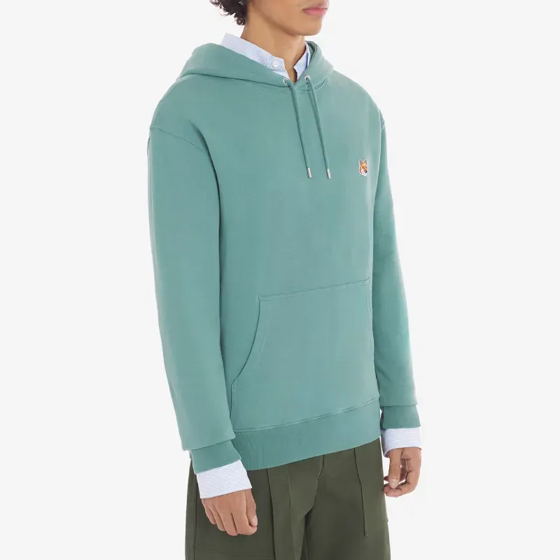 Fox Head Patch Drawstring Hoodie