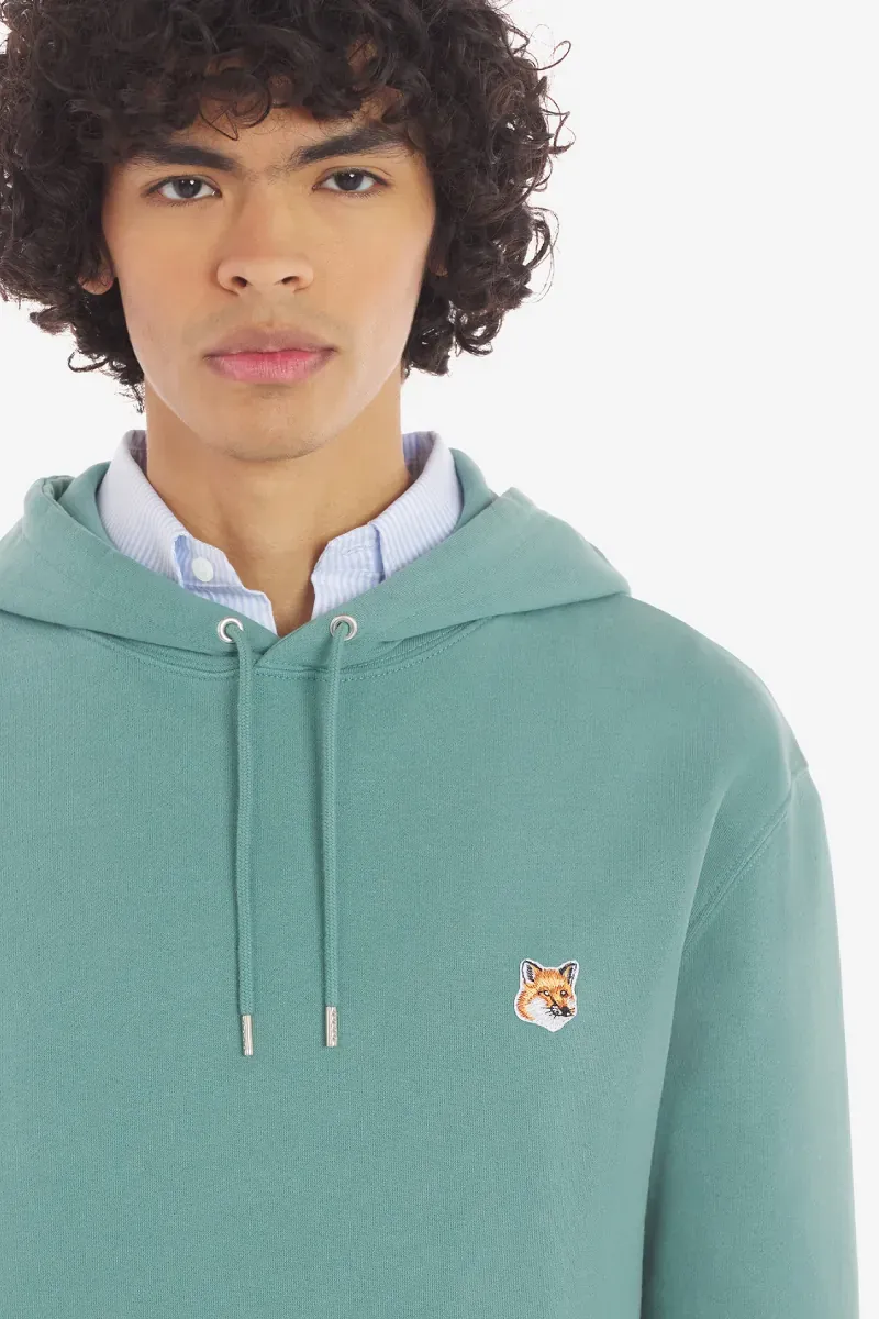 Fox Head Patch Drawstring Hoodie