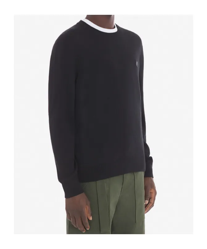 Fox Embroidered Knitted Jumper
