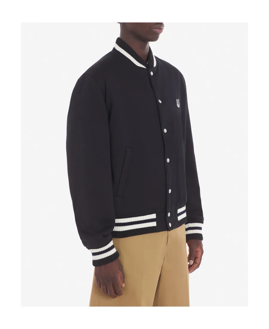 Logo Embroidered Bomber Jacket
