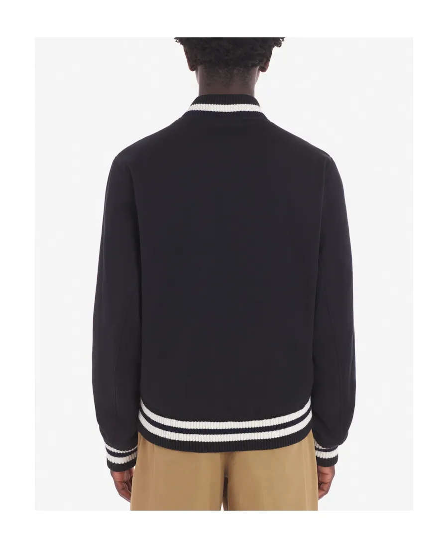Logo Embroidered Bomber Jacket