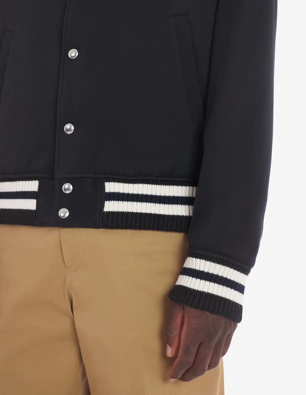 Logo Embroidered Bomber Jacket