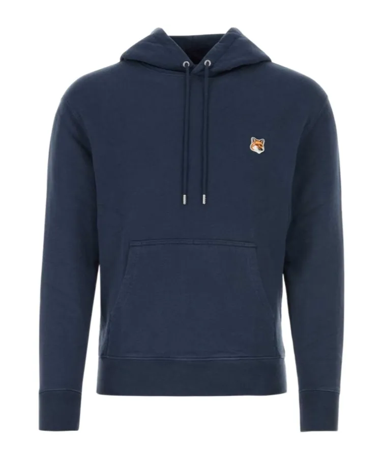 Fox Head Patch Drawstring Hoodie