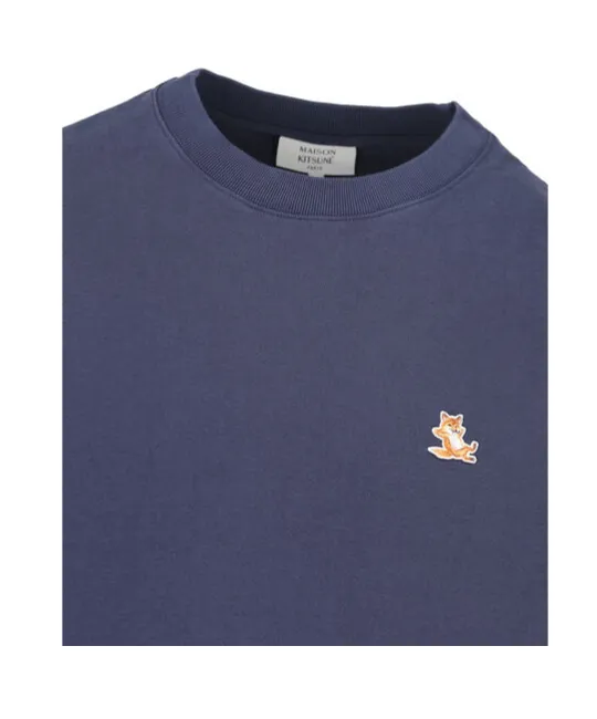 Chillax Fox Patch Crewneck Sweatshirt