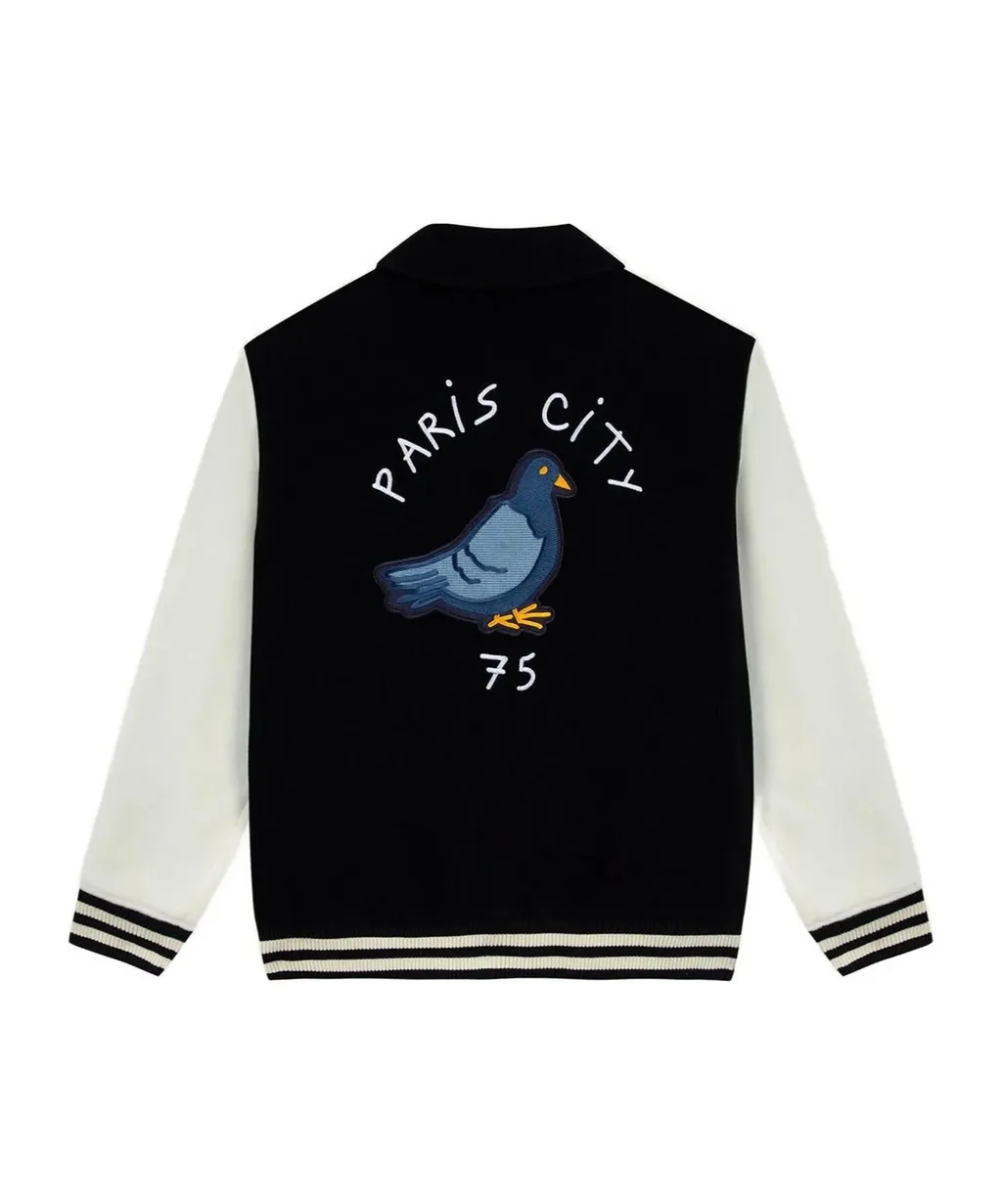 Graphic Embroidered Casual Jacket