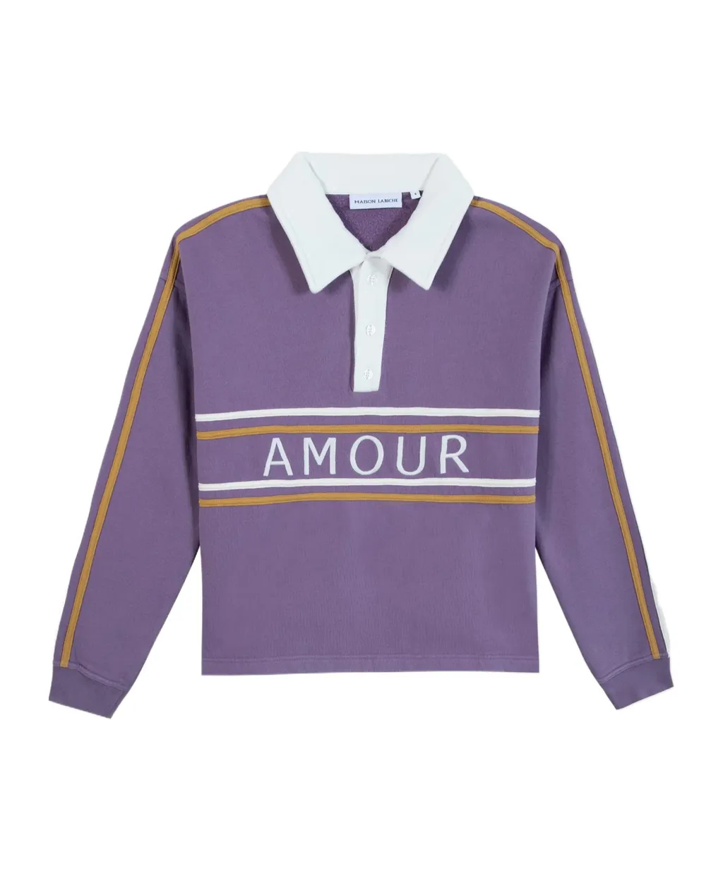 Polo Collar Sweatshirt