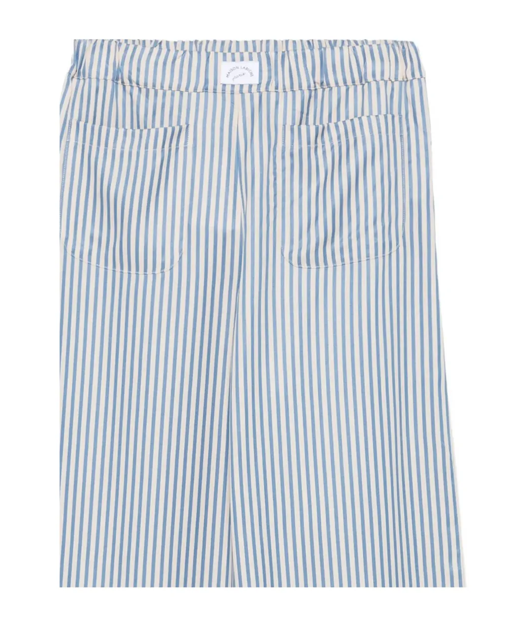 Oudin Striped Wide-Leg Trousers
