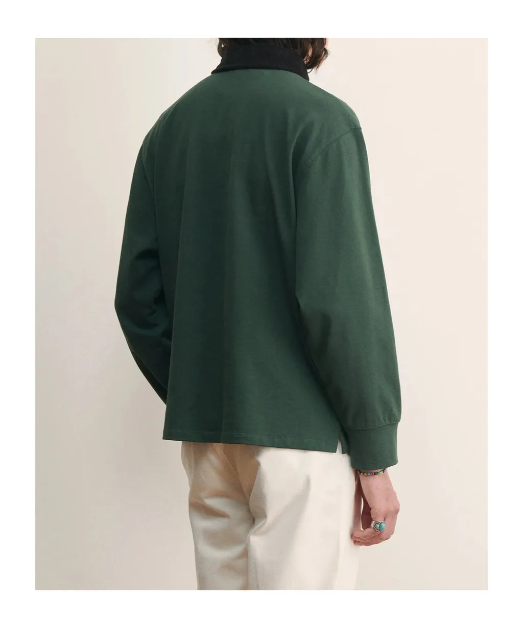 Logo Long-Sleeved Polo Shirt