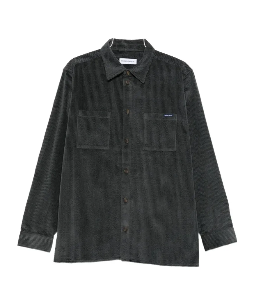 Long-Sleeved Corduroy Shirt