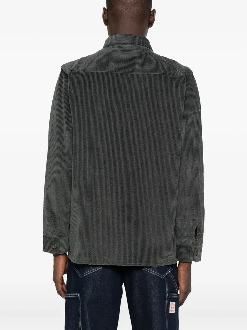Long-Sleeved Corduroy Shirt