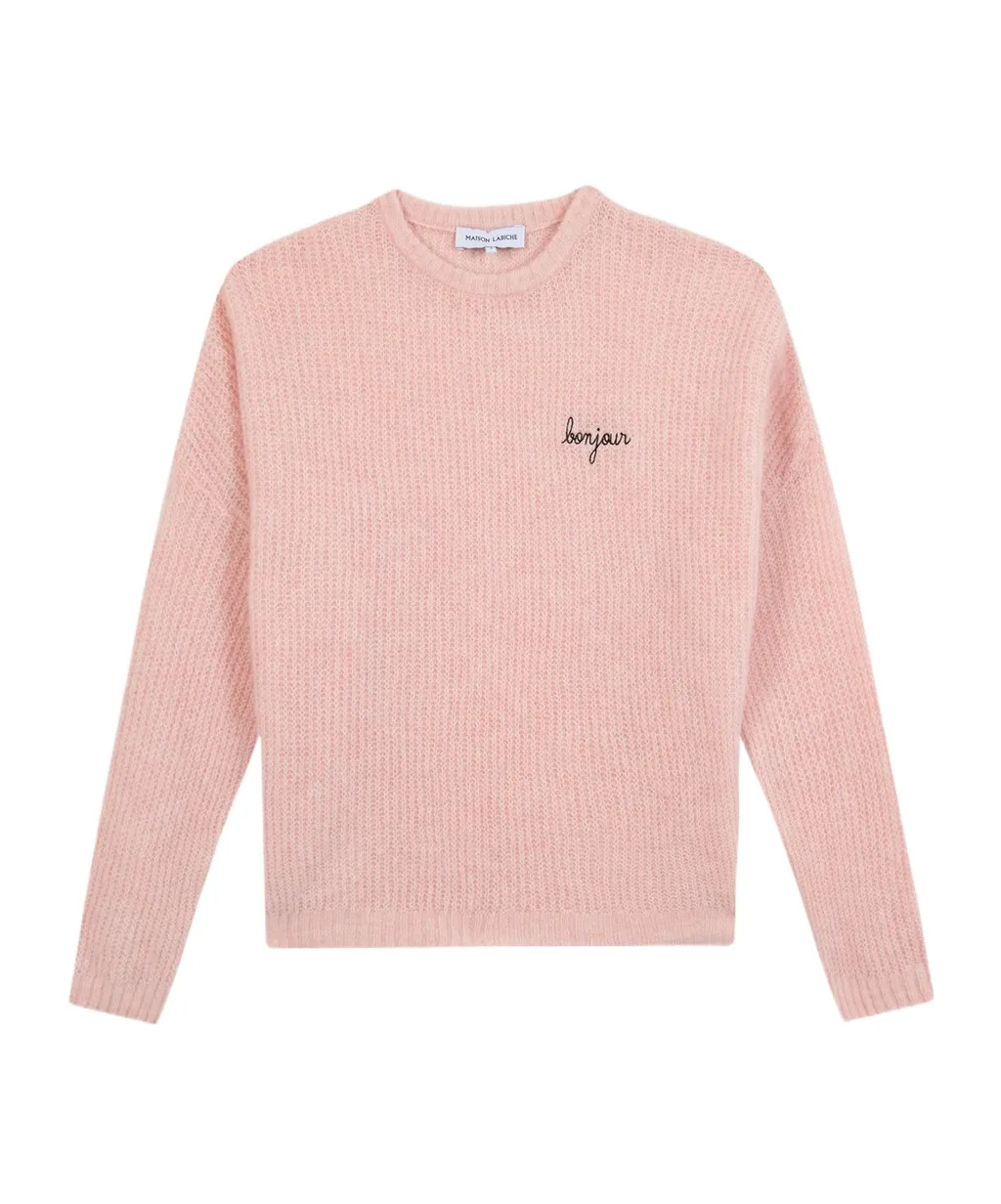 Letter Embroidered Sweater