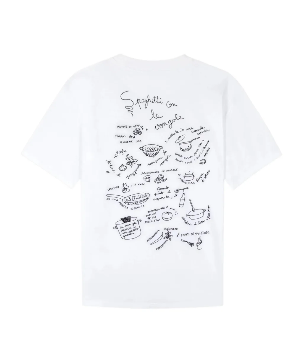 Lettering Embroidered T-Shirt